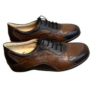 Finn Comfort Germany Women's 8.5 Brown Leather Comfort Walking Shoes Casual